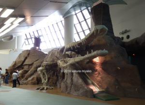 児童館ビッグバンのマチカネワニの化石の遊具