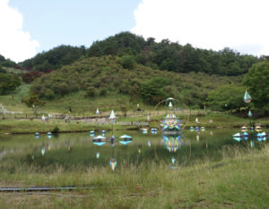 るり渓温泉の池