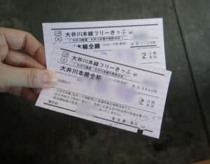 大井川本線フリー切符